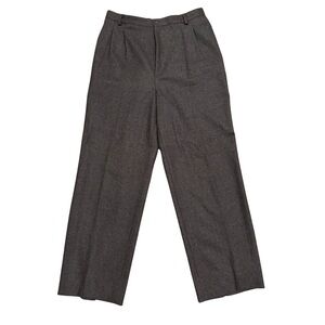 Gaston Jaunet Gray Wide-Leg Wool Trousers